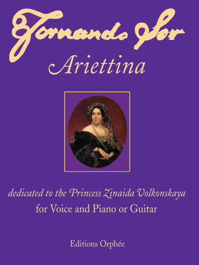 Fernando Sor: Ariettina, edición moderna de Matanya Ophée (Editions Orphee)
